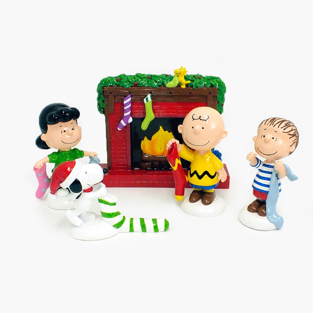 Department 56 Peanuts Stockings Were Hung Set Figurines - A & D ...