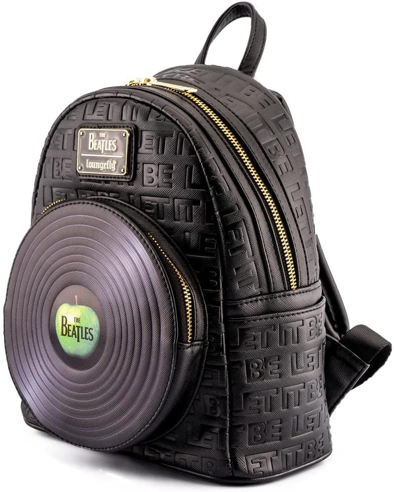 Beatles - Let it Be Vinyl Record Double Strap Shoulder Mini Backpack by LOUNGEFLY