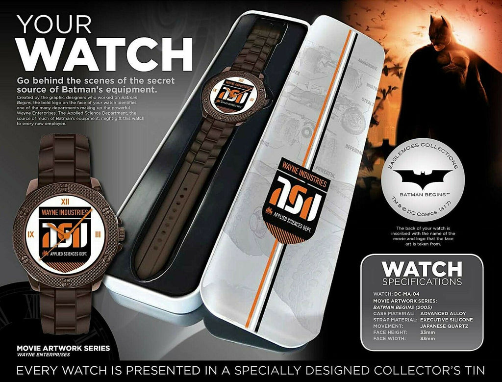 DC Watch Collection Wayne Industries Movie Artwork Collectible