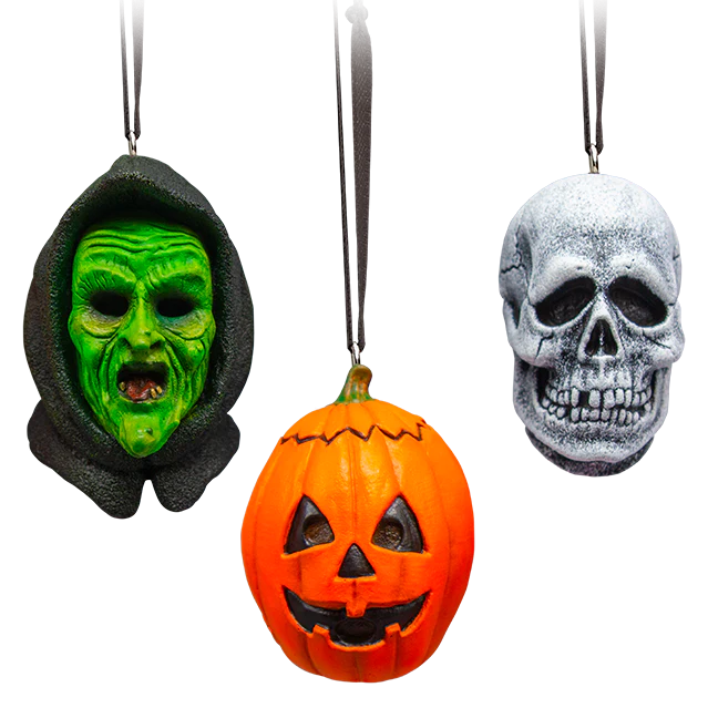Halloween Movie - Halloween III Season of the Witch Silver Shamrock 3 pc Ornament Boxed Set by Trick or Treat Studios