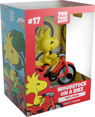 Peanuts - WOODSTOCK on a Bike Boxed Vinyl Figure by YouTooz Collectibles
