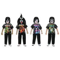 KISS BAND - Ben Cooper Costume Set of 4-pc Clothed Figures by NECA