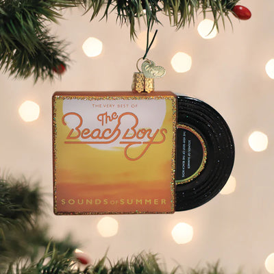 The BEACH BOYS - Sounds Of Summer Glitter Album Cover GLASS Ornament by OWC
