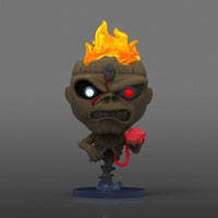 Iron Maiden - Eddie paquete de 4 Pop exclusivo que brilla en la oscuridad. Caja de figuras de vinilo de Funko