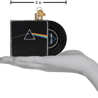 Pink Floyd - Dark Side Of The Moon Glitter Album Cover GLASS Ornament by OWC