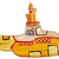 Beatles - Yellow Submarine GLASS Ornament by Kat & Annie