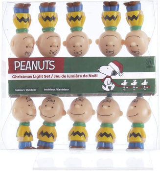 Peanuts - UL 10-Light LED Charlie Brown Light Set by Kurt Adler Inc.