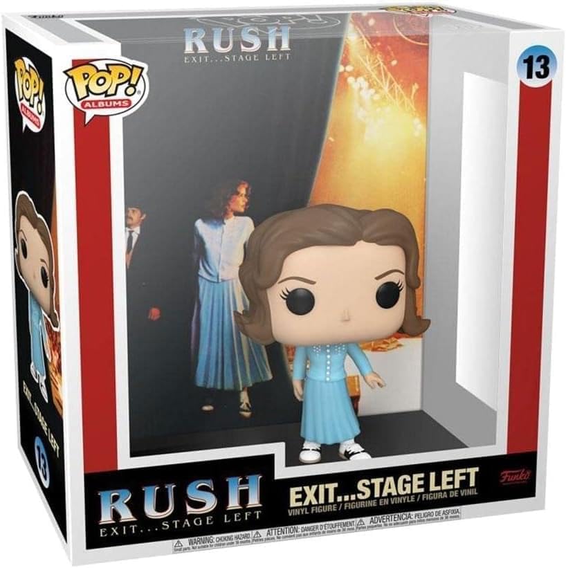RUSH - Rocks:  Funko Pop! Vinyl Figure EXIT STAGE LEFT Pop! Album Cover Hard Shell Case