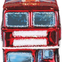Rolling Stones - British Bus Glitter Album Cover GLASS Ornament by OWC