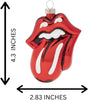 Rolling Stones - Red Lips GLASS Ornament by Kat & Annie