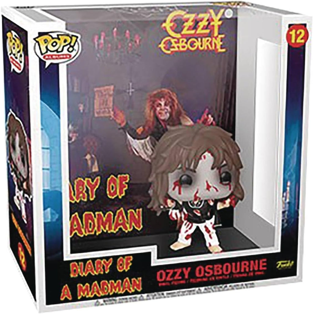 Ozzy Ozbourne - Rocks:  Funko Pop! Vinyl Figure in Diary of a Madman Pop! Album Cover Hard Shell Case