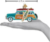 The BEACH BOYS - Surfin' Woody Station Wagon Glitter GLASS Ornament by OWC
