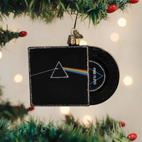 Pink Floyd - Dark Side Of The Moon Glitter Album Cover GLASS Ornament by OWC