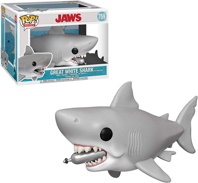 JAWS Movie - Jaws Shark with TANK POP! Ridez Vinyl Set