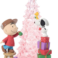 Peanuts - Friends Light Up the Season Lighted Resin Figurine by Precious Moments Inc.