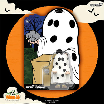 PEANUTS - Charlie Brown (Ghost Sheet) - 3.75" ReAction Figure by Super 7