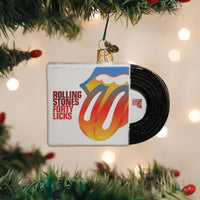 Rolling Stones - Forty Licks Glitter Album Cover GLASS Ornament by OWC