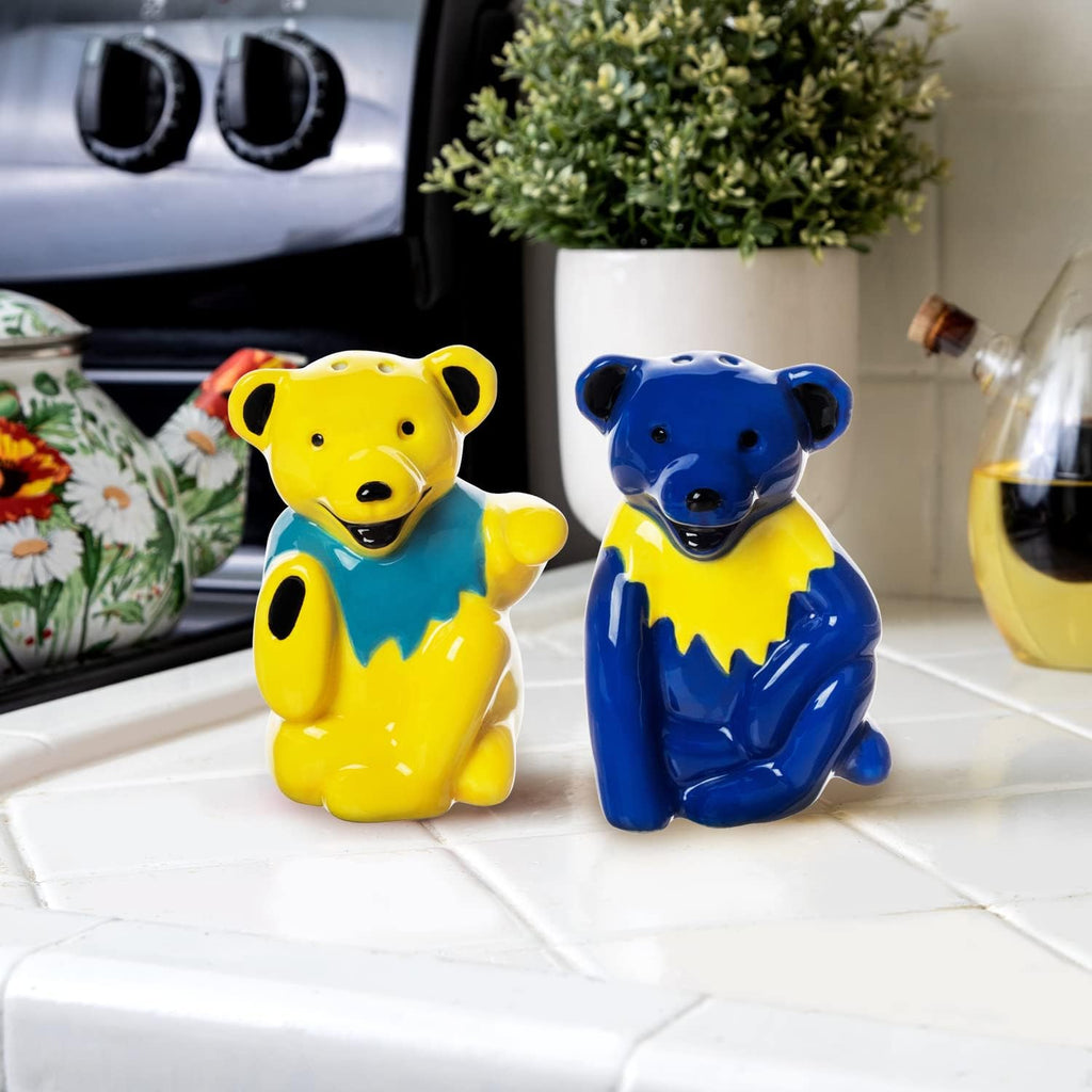 Grateful Dead - Bears Ceramic Salt & Pepper Shaker Set in Gift Box