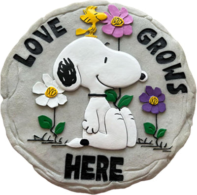 Peanuts - SNOOPY Love Grows Here Garden Stepping Stone by Spoontiques, Inc.