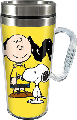 Peanuts - Charlie Brown 14oz Insulated Travel Mug by Spoontiques, Inc.