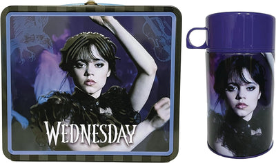 Netflix TV - WEDNESDAY Retro Style Metal Lunch Box & Beverage Container