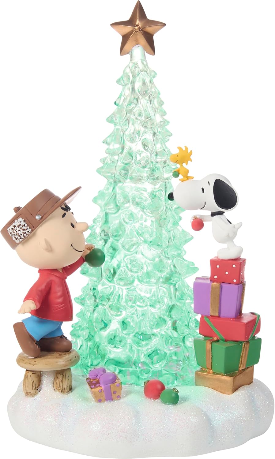 Peanuts - Friends Light Up the Season Lighted Resin Figurine by Precious Moments Inc.