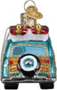 The BEACH BOYS - Surfin' Woody Station Wagon Glitter GLASS Ornament by OWC