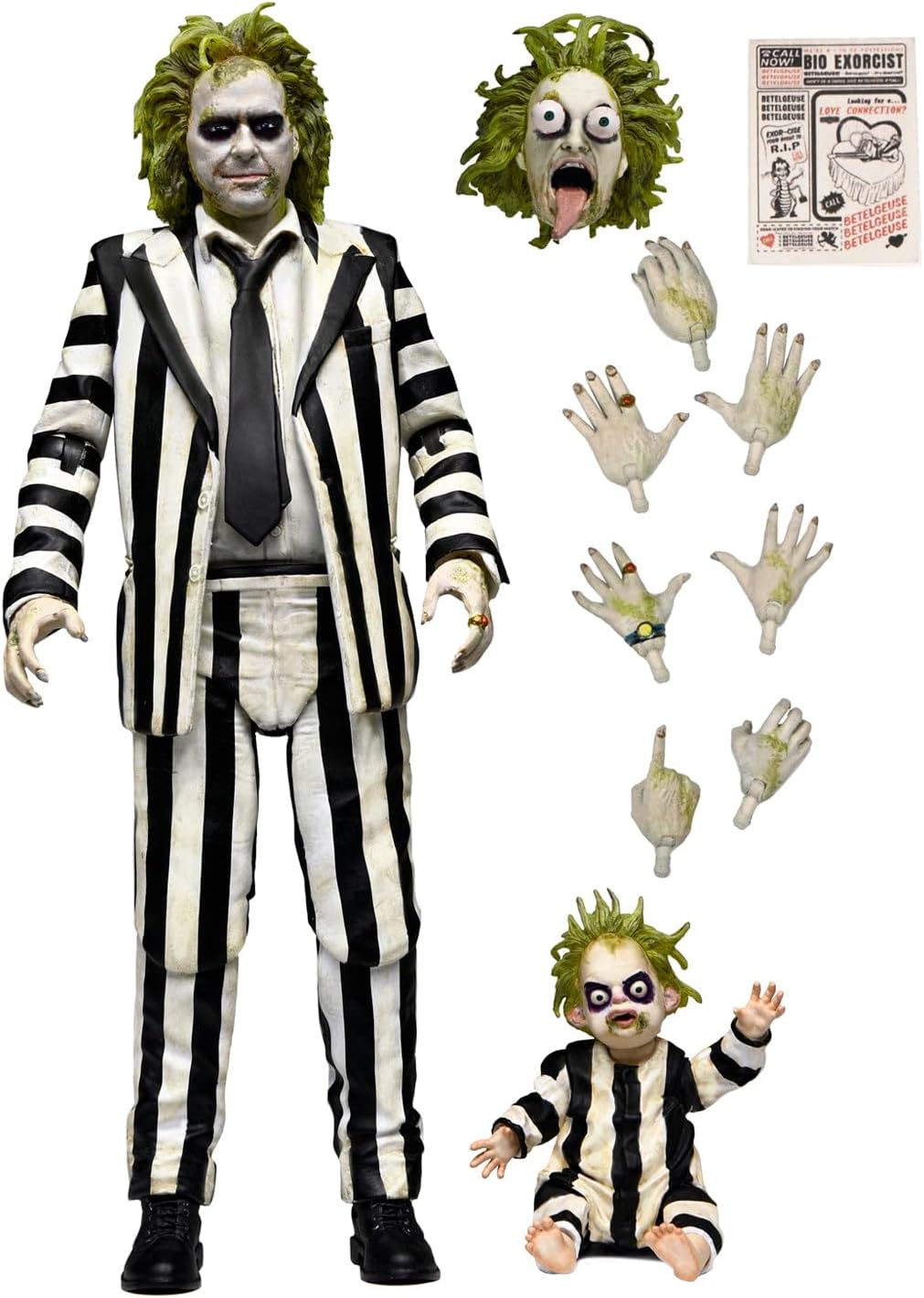 Beetlejuice - Striped Suit 7-Inch Scale Ultimate Action Figure by NECA
