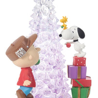 Peanuts - Friends Light Up the Season Lighted Resin Figurine by Precious Moments Inc.