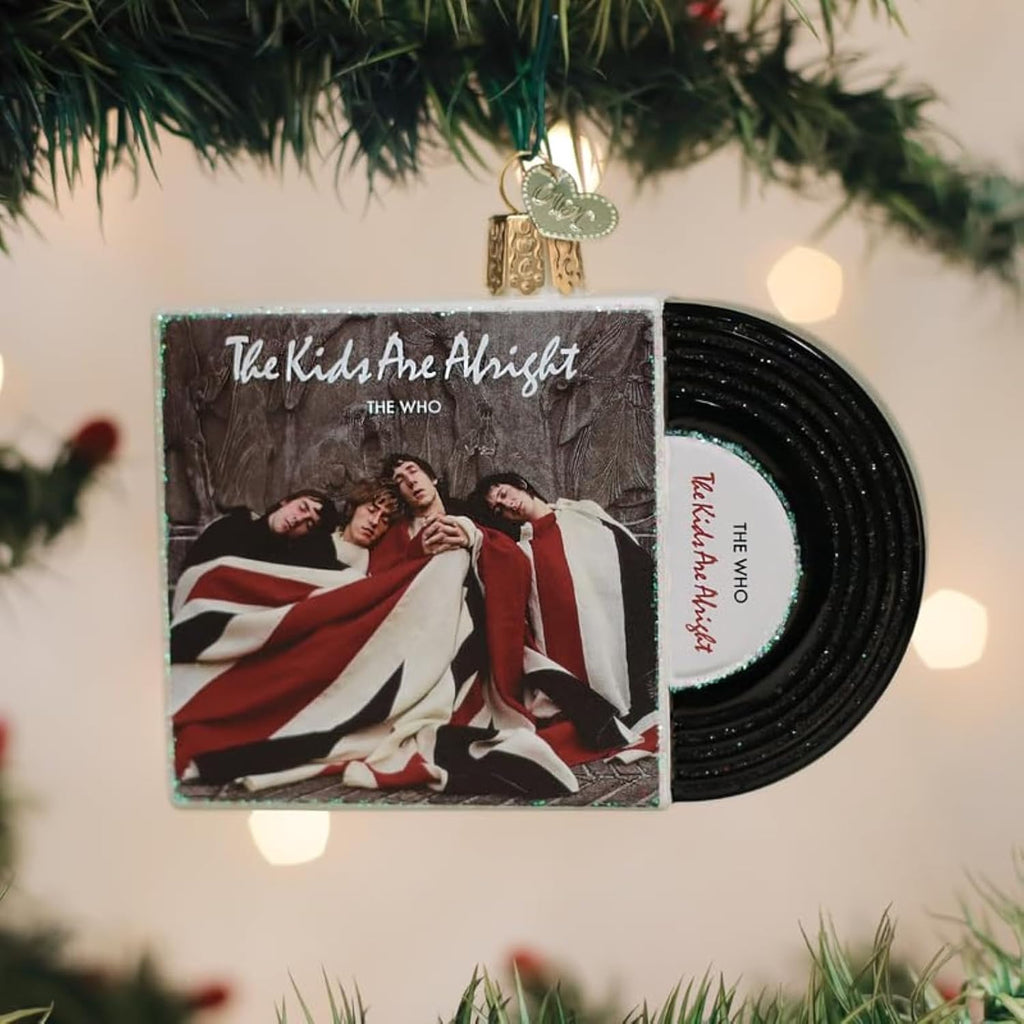 The WHO Band - The Kids Are Alright Glitter Album Cover GLASS Ornament by OWC