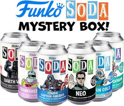 Funko Vinyl Soda  - Mystery Starter Set (Box of 6) Vinyl Figures in SODA Cans by Funko