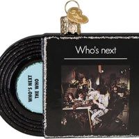 The WHO Band - Who's Next Glitter Album Cover GLASS Ornament by OWC