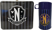 Netflix TV - WEDNESDAY Nevermore Retro Style Metal Lunch Box & Beverage Container