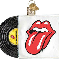 Rolling Stones - Some Girls Glitter Album Cover GLASS Ornament by OWC