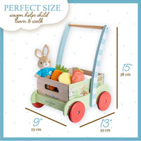 Beatrix Potter's Peter Rabbit  - Wooden Garden Wagon & Plush Veggie Play Set by Kids Preferred