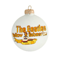 Beatles - Yellow Submarine GLASS Round Ornament by Kat & Annie