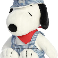 Peanuts  - Train Engineer SNOOPY Plush by Aurora