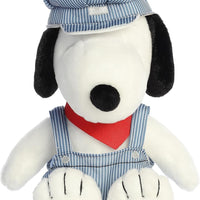 Peanuts  - Train Engineer SNOOPY Plush by Aurora