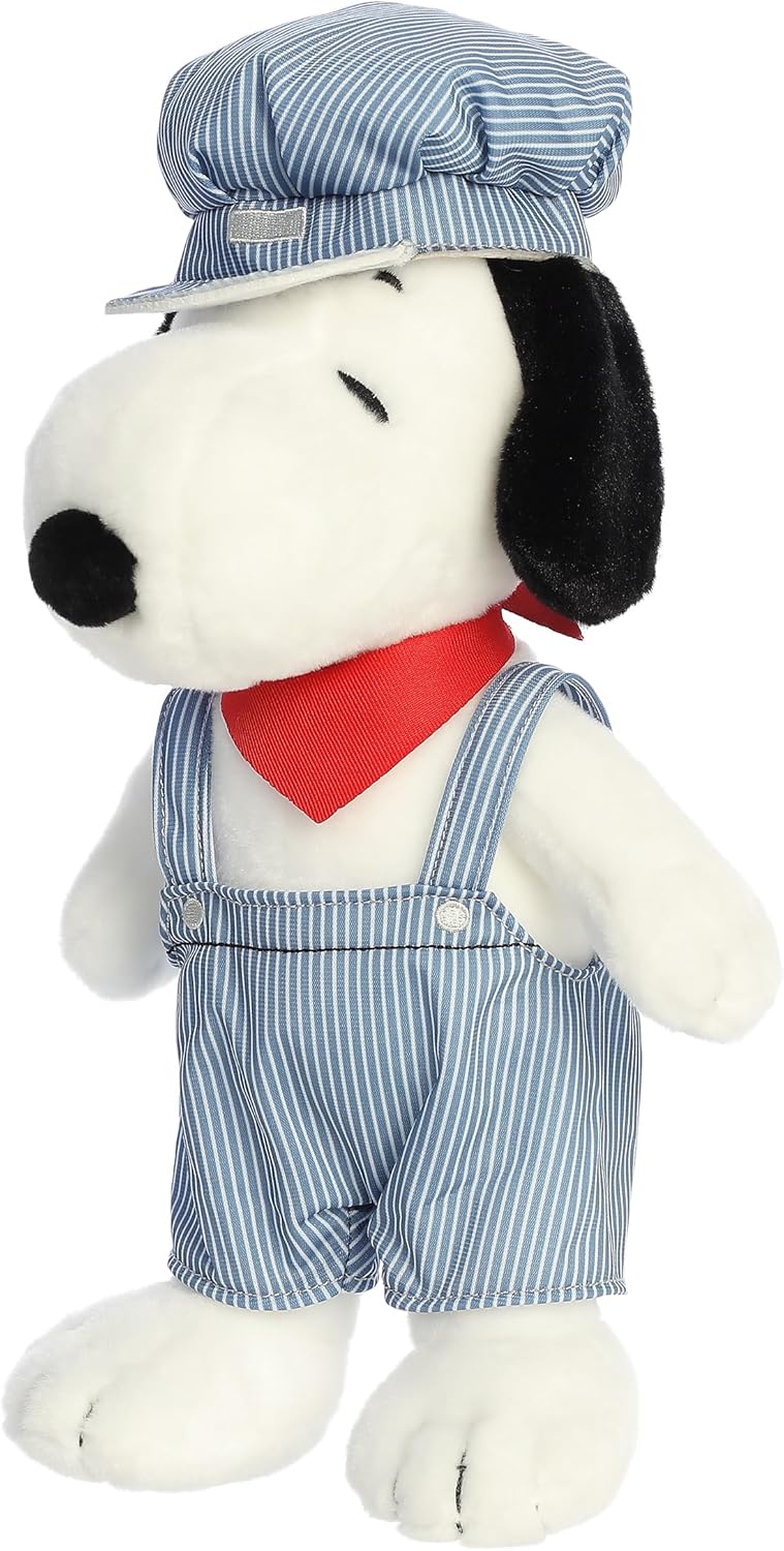 Peanuts  - Train Engineer SNOOPY Plush by Aurora