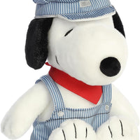 Peanuts  - Train Engineer SNOOPY Plush by Aurora
