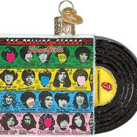 Rolling Stones - Some Girls Glitter Album Cover GLASS Ornament by OWC