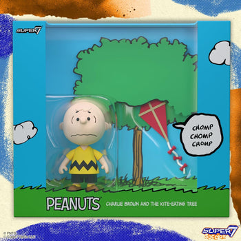 PEANUTS - Charlie Brown and The Kite-Eating Tree (Diorama Box) - 3.75" ReAction Figure by Super 7