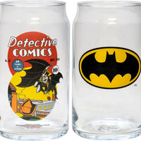 DC Comics - BATMAN 2-pc Glass Set in Colorful Decorative Gift Box by Spoontiques, Inc.