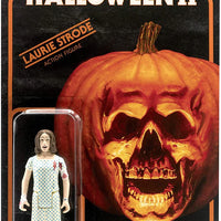 Halloween Movie II  - Michael Myers, Laurie Strode, & Blood Splattered Michael  Set of 3 pcs 3 3/4" ReAction Figures by Super 7
