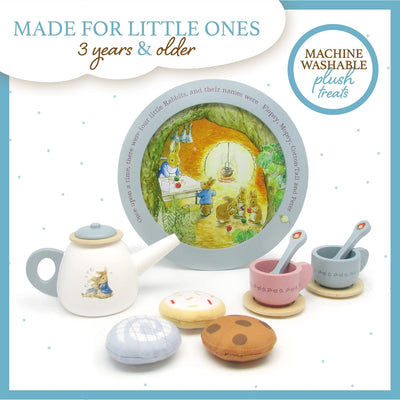 Beatrix Potter's Peter Rabbit  - 11-pc Boxed Wooden Tea Set by Kids Preferred