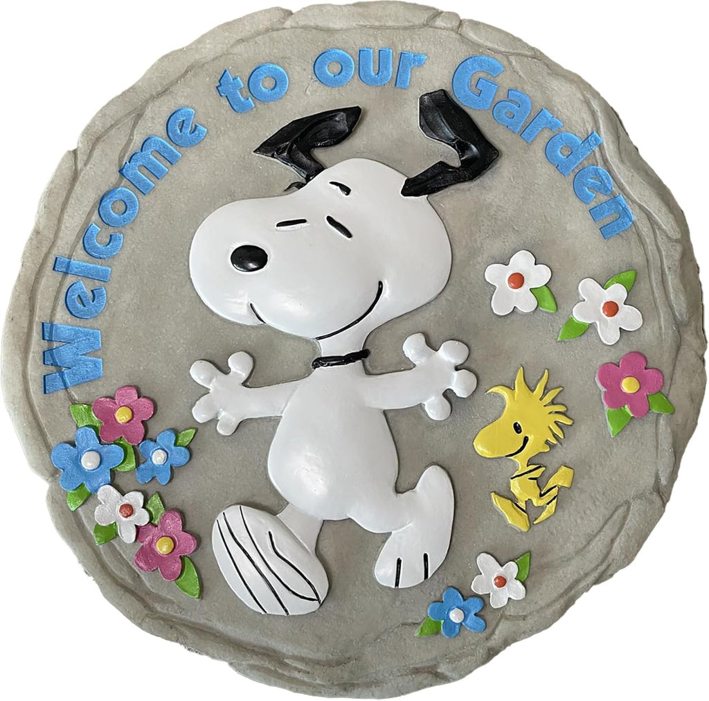 Peanuts - SNOOPY Welcome Decorative Garden Stepping Stone by Spoontiques, Inc.