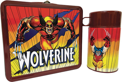 Marvel - WOLVERINE Retro Style Metal Lunch Box & Beverage Container