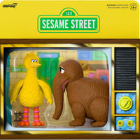 Sesame Street - Big Bird/Mr. Snuffleupagus 2-pk ReAction Figures by Super 7