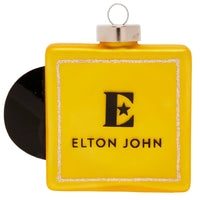 Elton John - Goodbye Yellow Brick Road Album Cover GLASS Ornament by Kat & Annie