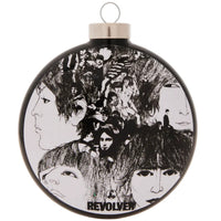 Beatles - Revolver Album Cover round GLASS Ornament by Kat & Annie